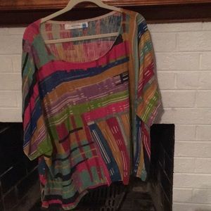 Colorful Anthropologie top